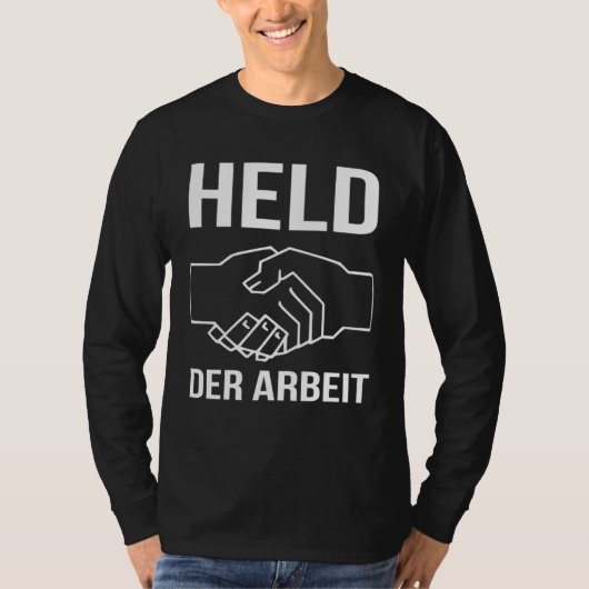 Men s Hero Der Arbeit DDR East Saxony Ossi T-shirt (Voorkant)