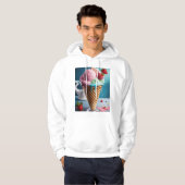 Men’s Hoodie with Cool Ice Cream Design | Trendy I (Voorkant volledig)