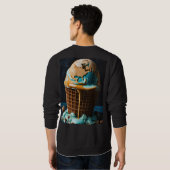 Men’s Hoodie with Cool Ice Cream Design | Trendy I Trui (Achterkant volledig)