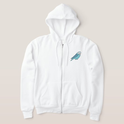 Men’s Hoodie with Girl Parakeet (Laagn)