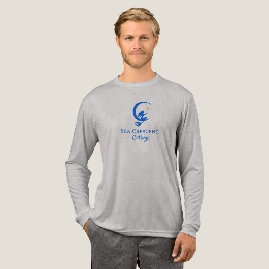 Men’s logo long sleeve  Tri-Blend shirt (Voorkant)