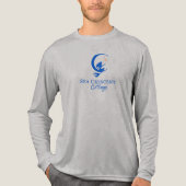 Men’s logo long sleeve  Tri-Blend shirt (Voorkant volledig)