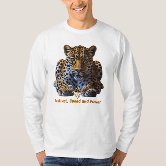 Men’s T-Shirt with Leopard Logo (Voorkant)