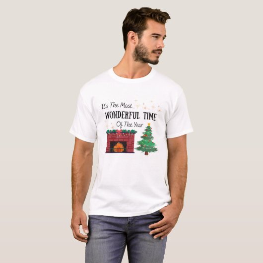 Men’s The Most Wonderful Time of The Year T-Shirt (Voorkant volledig)