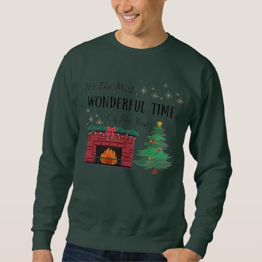 Men’s Wonderful Time Of Year Crewneck Trui (Voorkant)