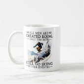 Men Still Go Skiing 70 Winter Srts Lover Skier  Koffiemok (Links)