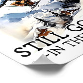 Men Still Go Skiing 70 Winter Srts Lover Skier  Poster (Hoek)