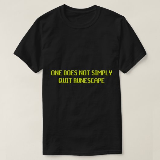 Men stopt niet zomaar met ontsnappen t-shirt (Design voorkant)