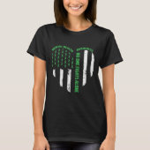 Men vecht tegen US Flag Heart Alone Geestelijke Ge T-shirt (Voorkant)