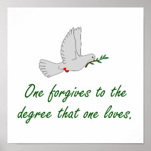 Men vergeeft het gradenaantal - vergiffeningstotin poster