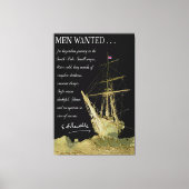 Men Wanted for South Pole Exploration - 1914 Canvas Afdruk (Voorkant)