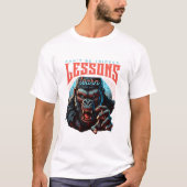 Men Wise Gorilla Lessons Learn T-Shirt (Voorkant)