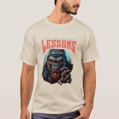 Men Wise Gorilla Lessons Learn T-Shirt (Voorkant)