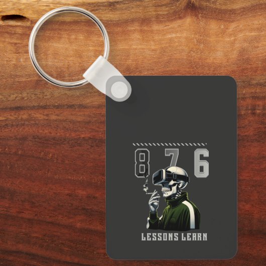 Men/Women 876 LESSONS LEARN Keychain (Voorkant)