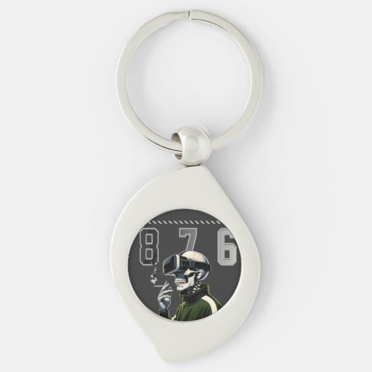 Men/Women 876 LESSONS LEARN Metal Keychain (Voorkant)