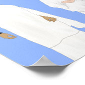 Men & Women in Hajj Hand Drawn Poster (Hoek)