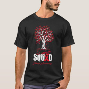 Men Womens Stroke Awareness Tree Ribbon T-shirt