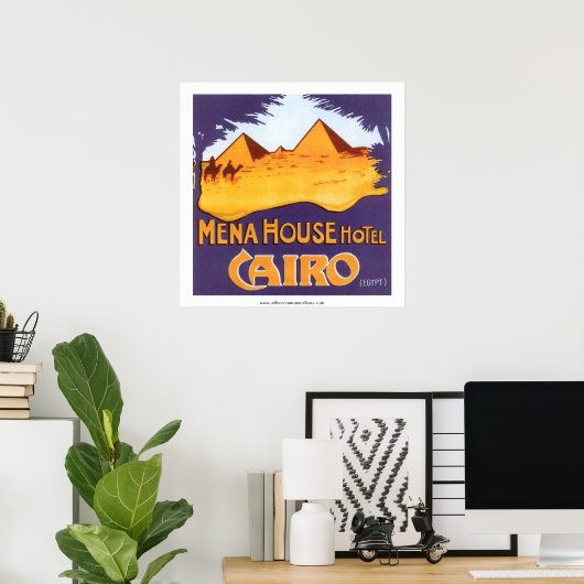 Mena House Hotel Cairo Poster (Thuiskantoor)