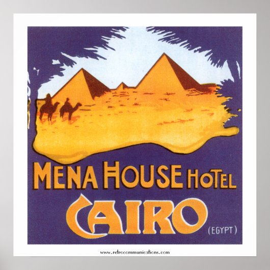Mena House Hotel Cairo Poster (Voorkant)