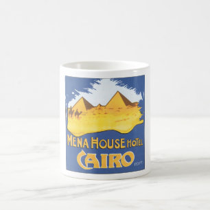 Mena House Hotel Cairo Vintage Travel Poster Koffiemok