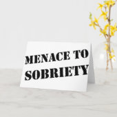 Menace naar obriety kaart (Gele Bloem)