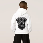 Menacing Alpha Dog Snarl – Urban Ink Style Graphic (Achterkant volledig)