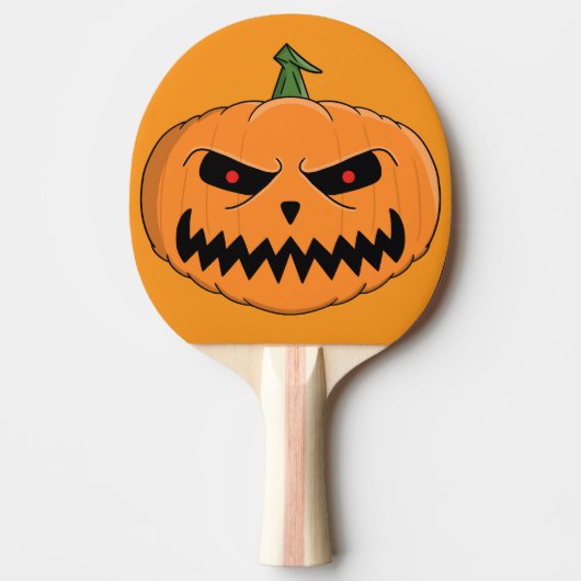 Menacing Jack O'Lantern Halloween Tafeltennisbatje (Voorkant)