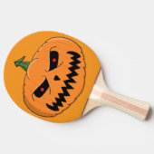 Menacing Jack O'Lantern Halloween Tafeltennisbatje (Zijkant)
