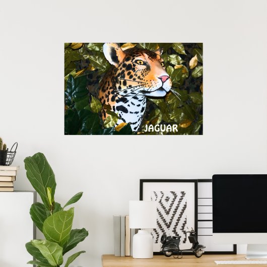 MENACING JAGUAR POSTER (Thuiskantoor)