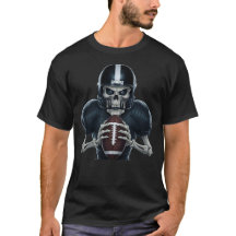 Menacing Skeleton Football Spooky Sports Halloween