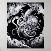 Menacing Squid Poster (Voorkant)