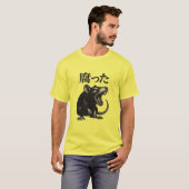 Menacing Vintage Rat on Black Background  T-shirt (Voorkant volledig)