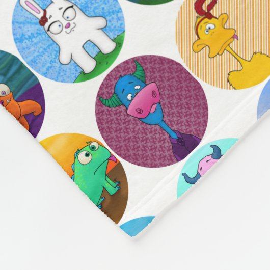 Menagerie Blanket, klein Fleece Deken (Hoek)