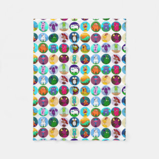 Menagerie Blanket, klein Fleece Deken