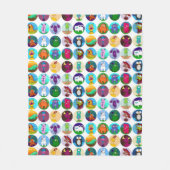 Menagerie Blanket, medium Fleece Deken (Voorkant)