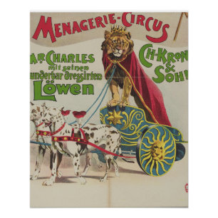  Menagerie Circus Poster