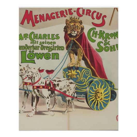 Menagerie Circus Poster (Voorkant)