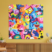 Menagerie Melody Canvas Afdruk (Insitu (Woonkamer))