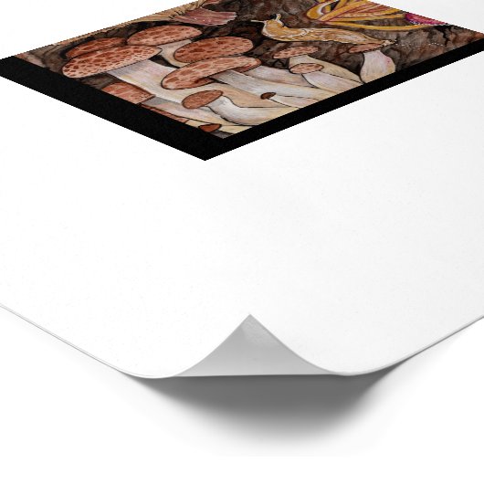 Menagerie van champignons Poster (Hoek)