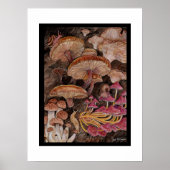 Menagerie van champignons Poster (Voorkant)