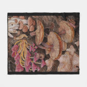 Menagerie van paddenstoelen Fleece Blanket (Voorkant (Horizontaal))