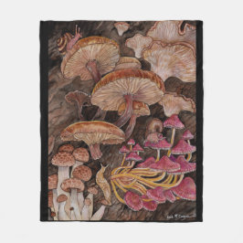 Menagerie van paddenstoelen Fleece Blanket Deken