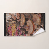 Menagerie van paddenstoelen handdoek (Handdoek)
