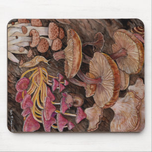 Menagerie van paddenstoelen muismat