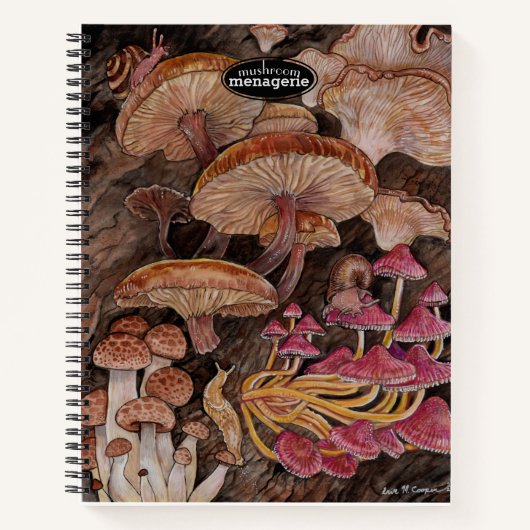 Menagerie van paddenstoelen notitieboek (Voorkant)