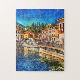Menaggio on Como Lake, Italië Legpuzzel