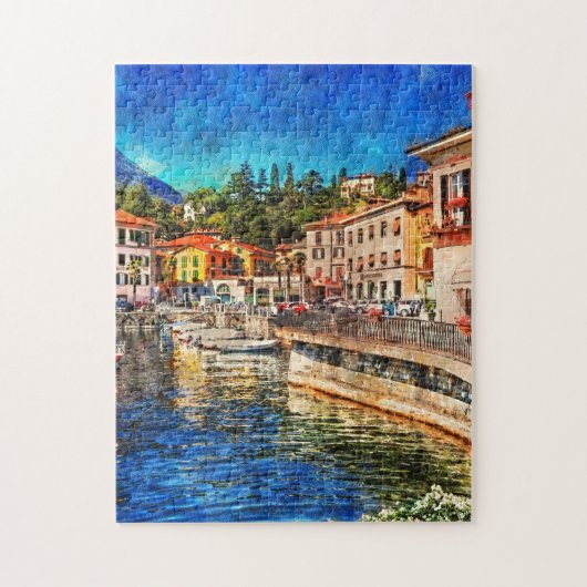 Menaggio on Como Lake, Italië Legpuzzel (Verticaal)