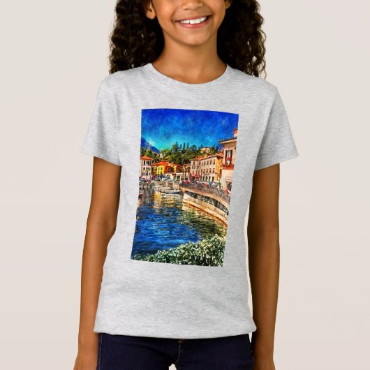 Menaggio on Como Lake, Italië T-shirt (Voorkant)