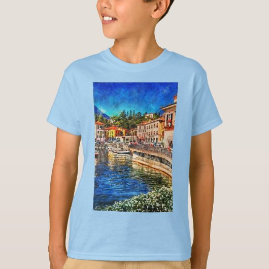 Menaggio on Como Lake, Italië T-shirt (Voorkant)