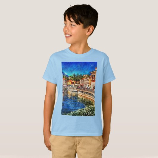 Menaggio on Como Lake, Italië T-shirt (Voorkant volledig)